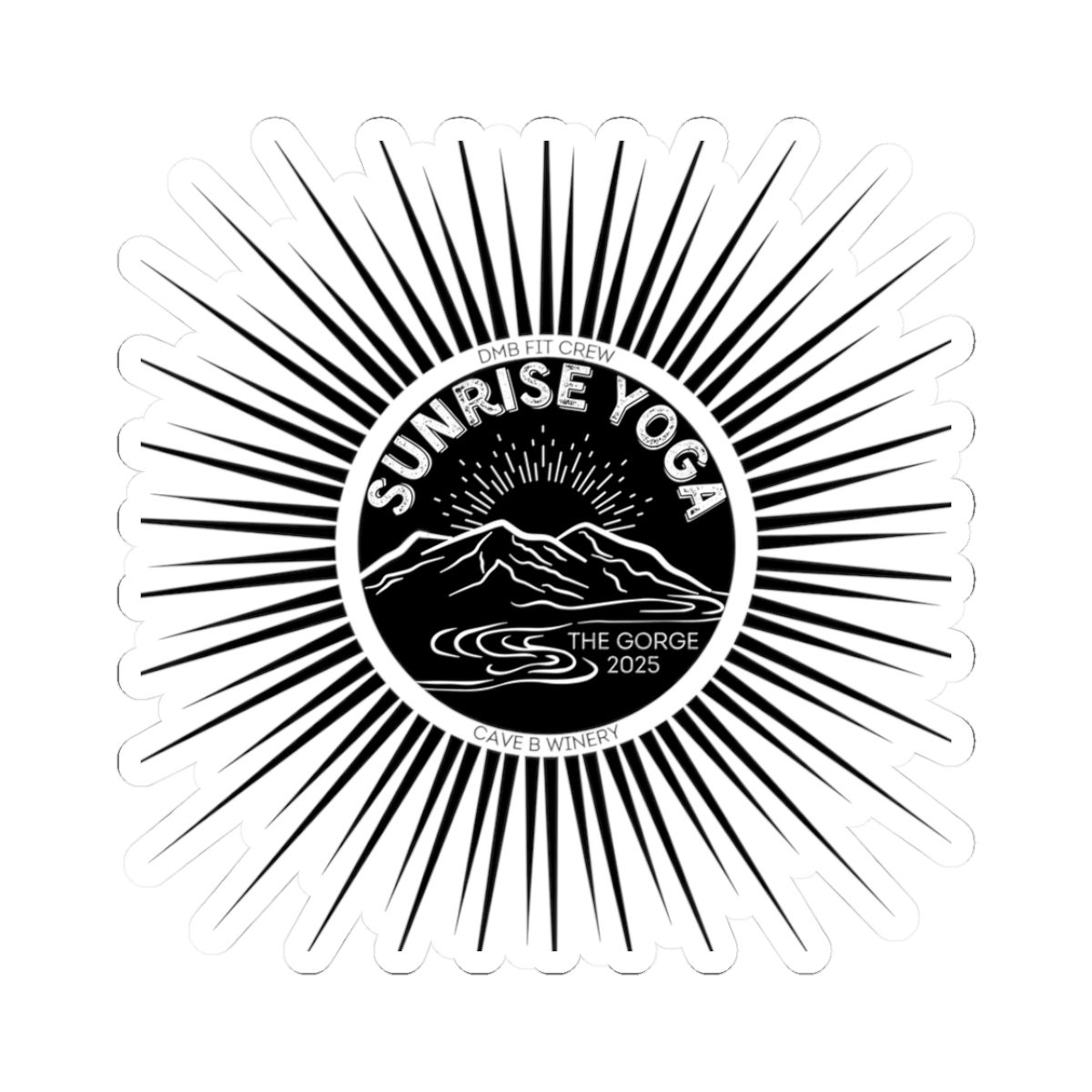 2025 Sunrise Yoga Sticker