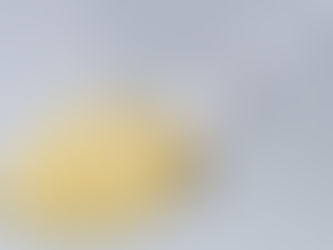 Spoonful of smooth vanilla custard on a silver spoon