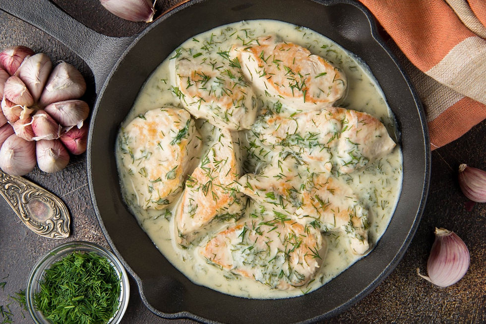 Nordic Chicken with Creamy Mustard and Dill Sauce