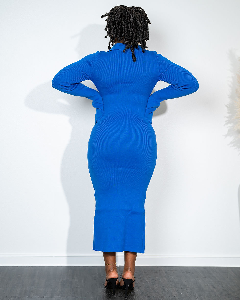 Thumbnail: JAEYLA MIDI DRESS IN BLUE