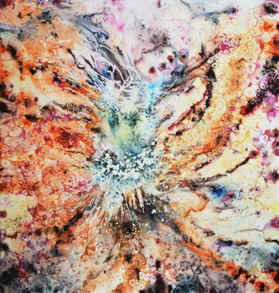 Acrylic ink on canvas 120X140 εκ Ακρυλικό μελἀνη σε μουσαμά 2016 (11)