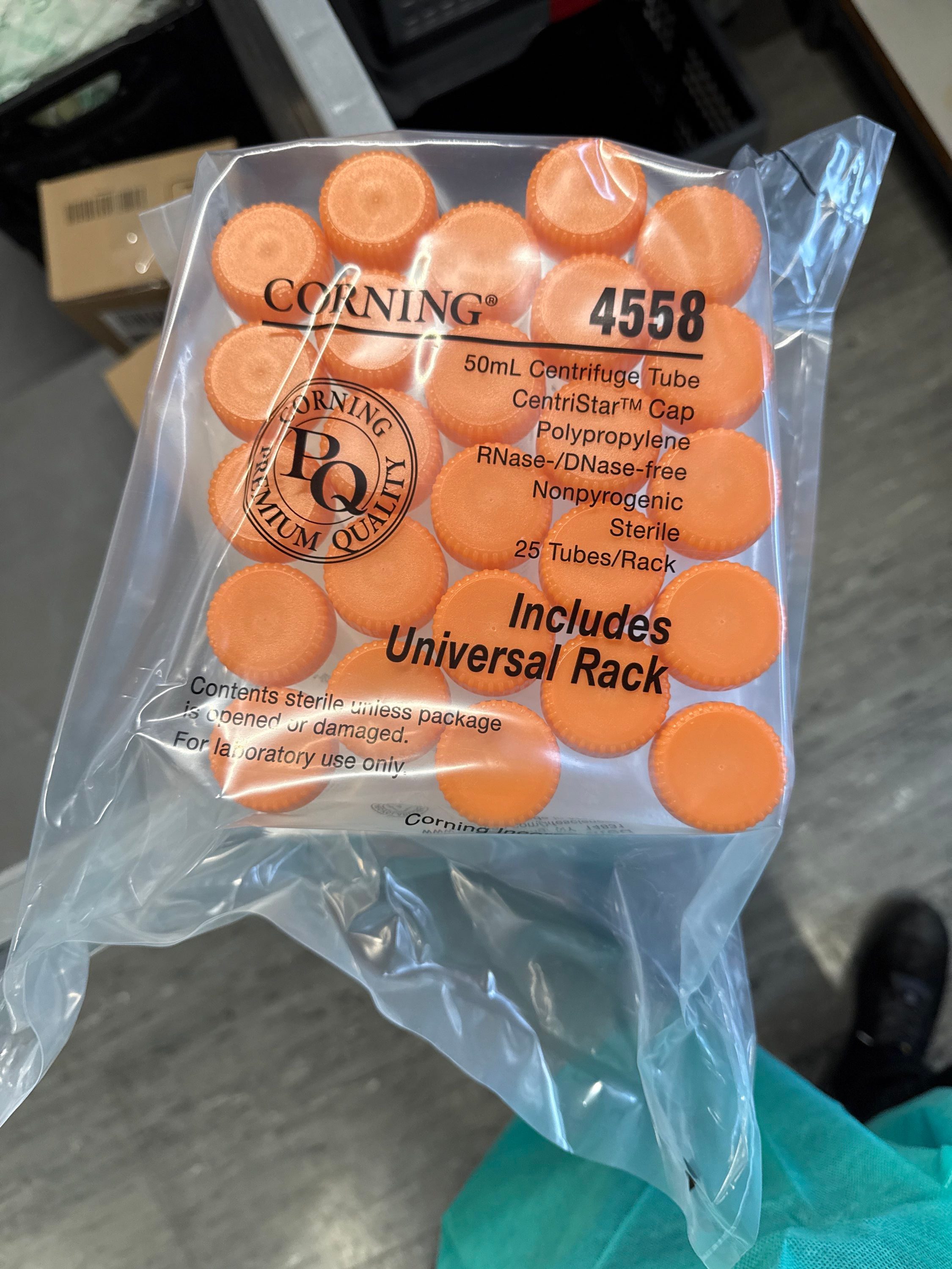 Tubes centrifugeuse - 50 ML orange) REFSTD