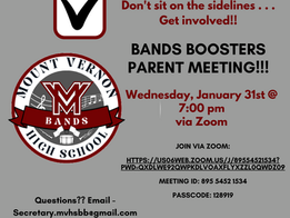 Friendly Reminder - Boosters Meeting - Tonight @ 7 pm