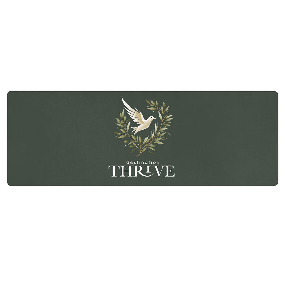 Thumbnail: Meditation & Yoga Mat (Olive) - Anti-Slip, Comfortable, Easy to Carry, 24″ × 68″