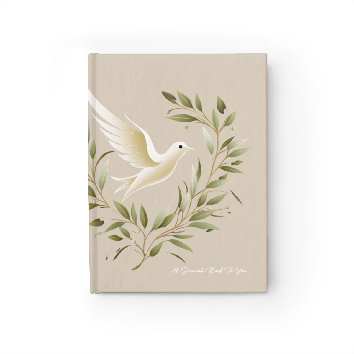 Hardcover 'Journal Back To You' Tan, 5x7, 128 Blank pages