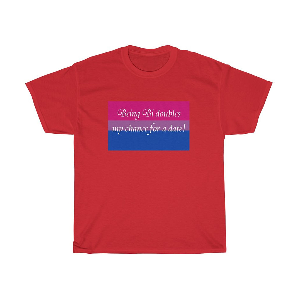 Thumbnail: Being Bi Doubles My Chance for a Date Tee