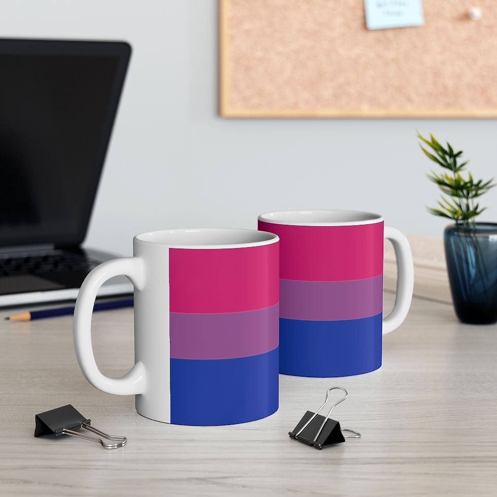 Thumbnail: Bisexual Flag Ceramic Mug 11oz
