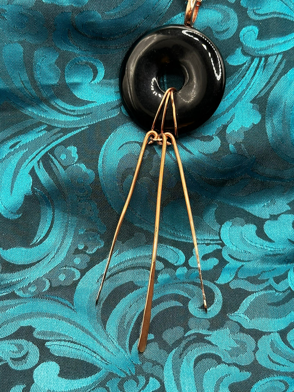 Onyx with Copper Accents