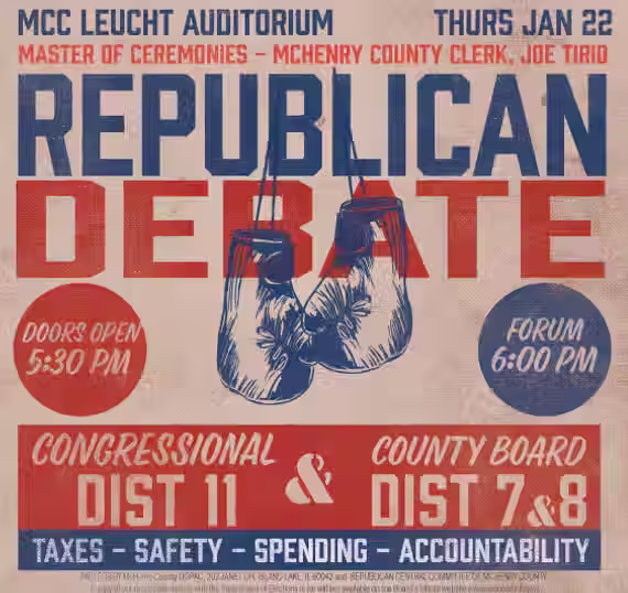 1/22/26 Illinois Republican Debate: Congressional District 11 & County Board 7 & 8