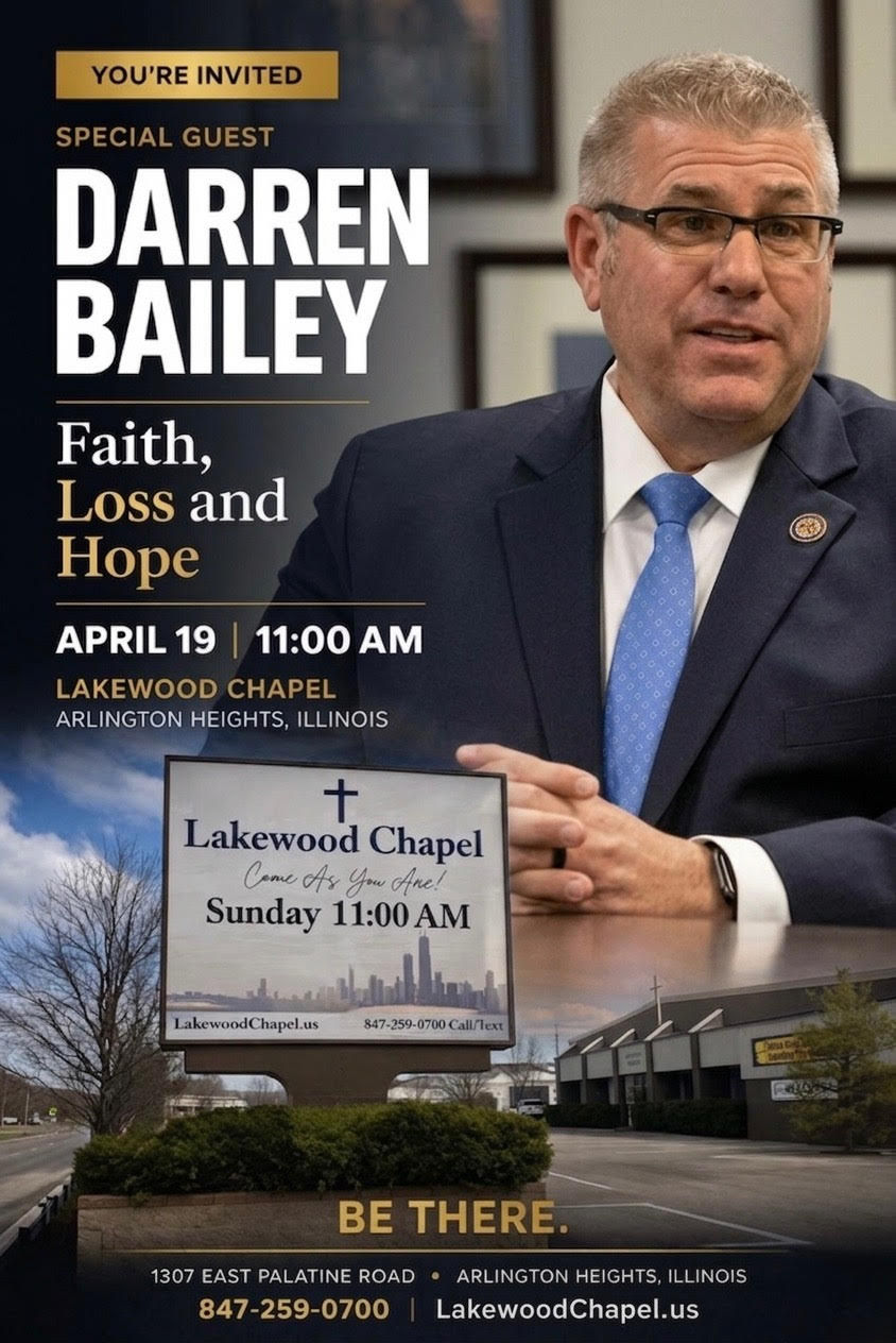 4/19/26, Sunday, 11:00 AM, Lakewood Chapel, Arlington Heights, Darren Bailey-Faith, Loss & Hope