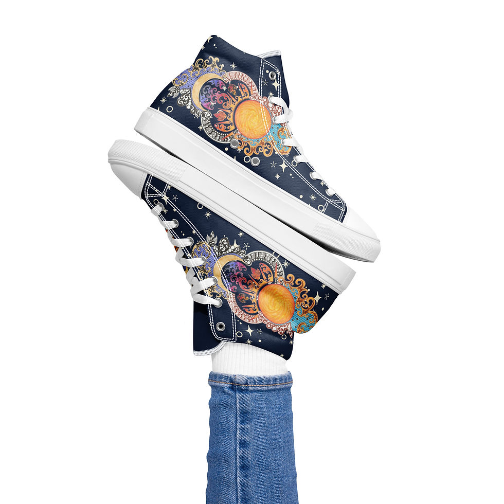 Thumbnail: Shoes High Tops - Sun & Moon NIGHT (WOMENS)