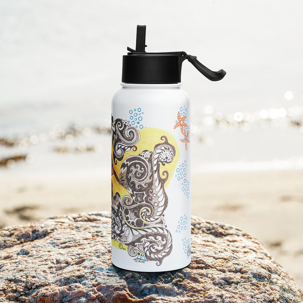 Thumbnail: Steel Water Bottle - Turtle