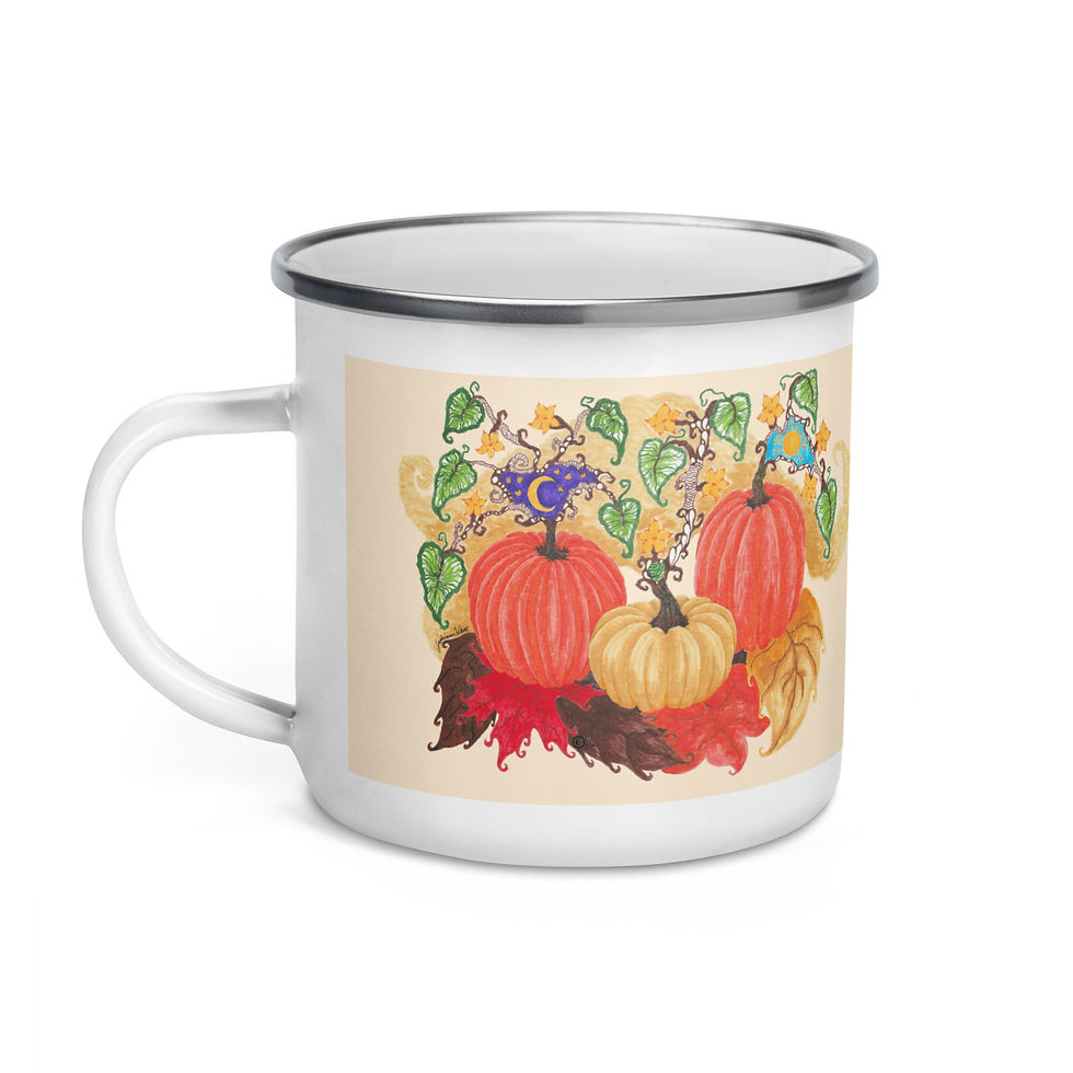 Thumbnail: Enamel Mug - Pumpkins