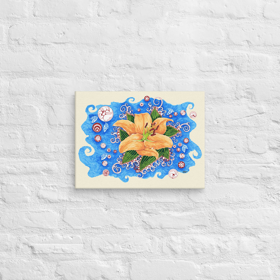 Thumbnail: Canvas Print - A Flower in the Water