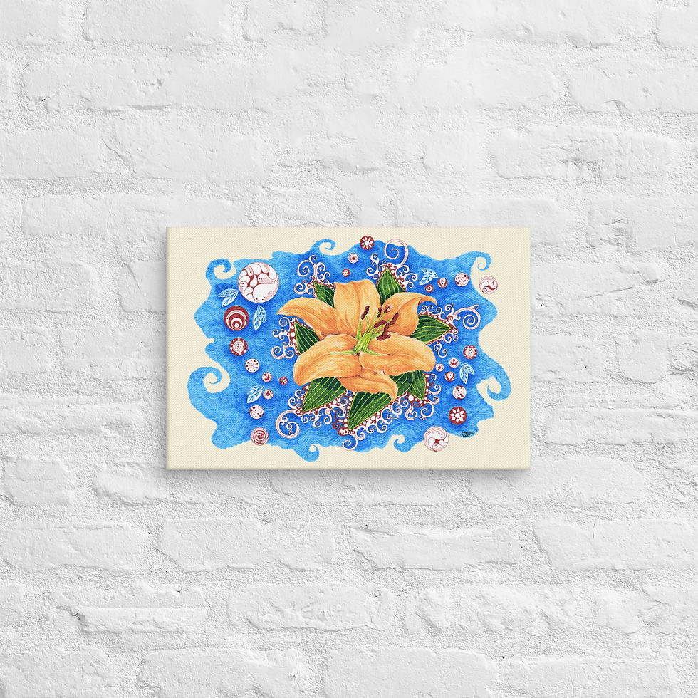 Thumbnail: Canvas Print - A Flower in the Water