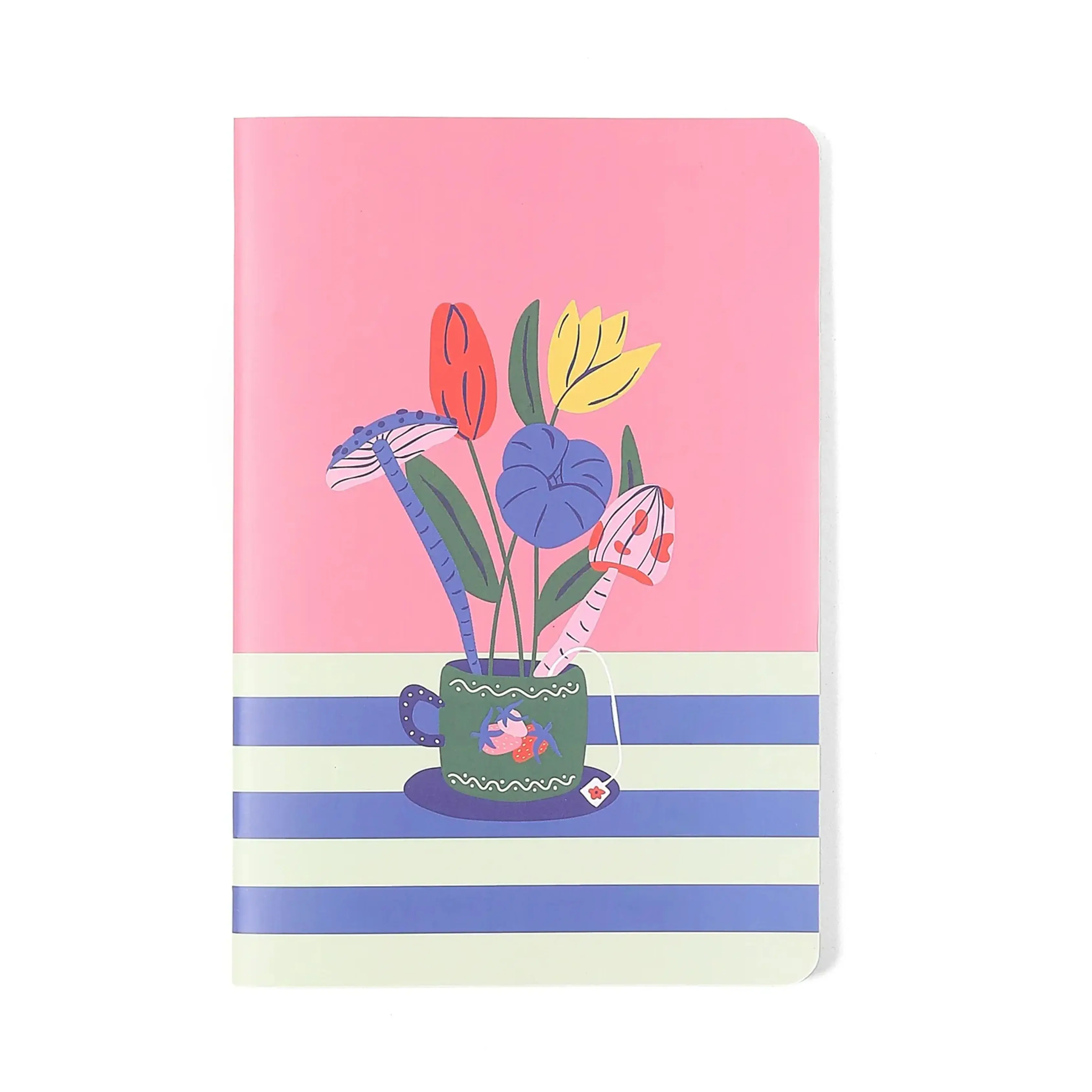 Cuaderno A5 Cicero - Flores en Taza
