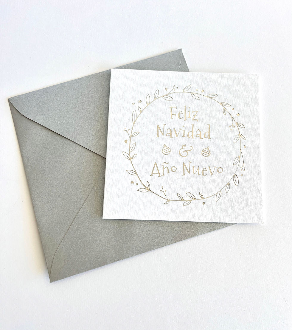 Miniatura: Tarjetas De Saludo Navidad - Stamping x 6
