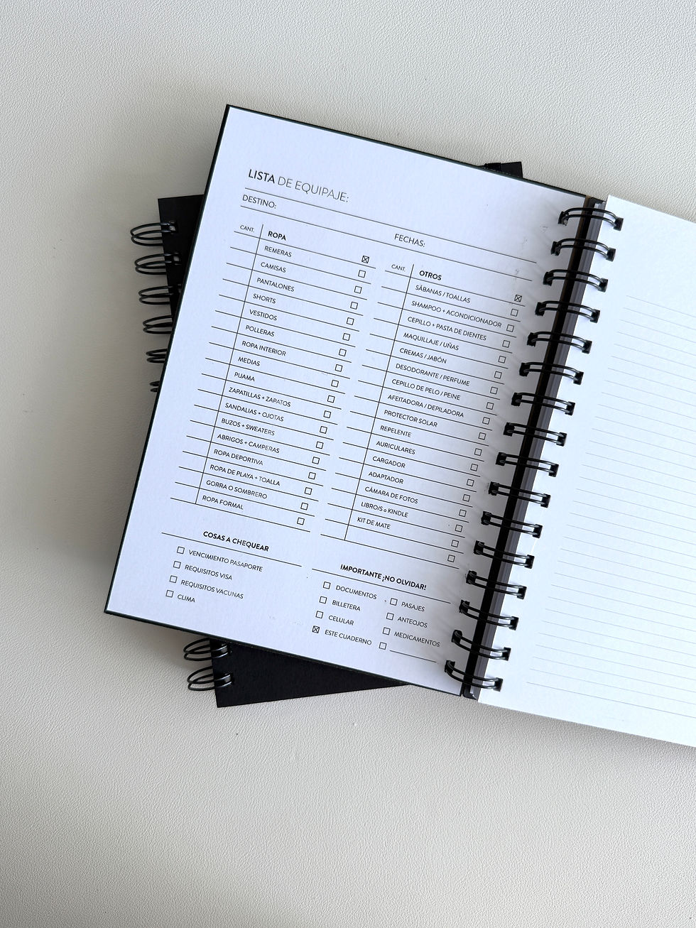 Miniatura: Cuaderno de Viajes A5 Negro