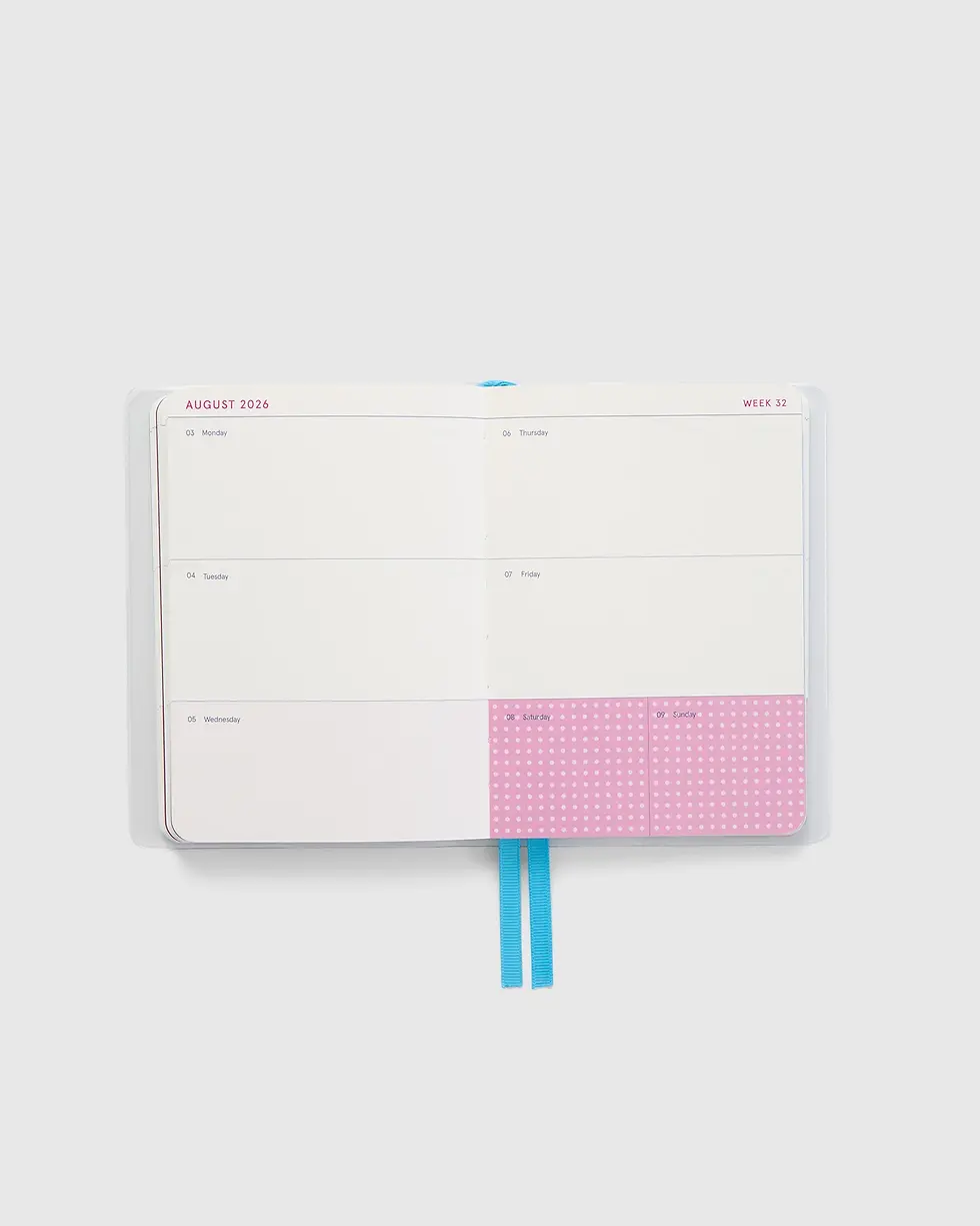 Miniatura: Agenda A6 Semanal 2026 - Wrap Canopy Kikki.K