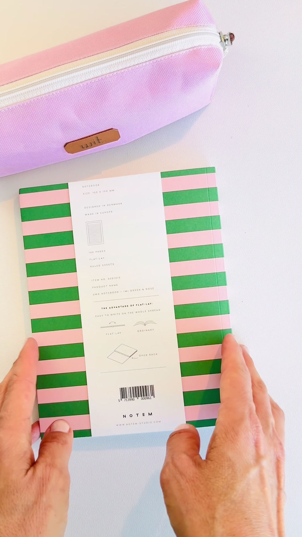 Miniatura: Cuaderno UMA Medium - Verde & Rosa