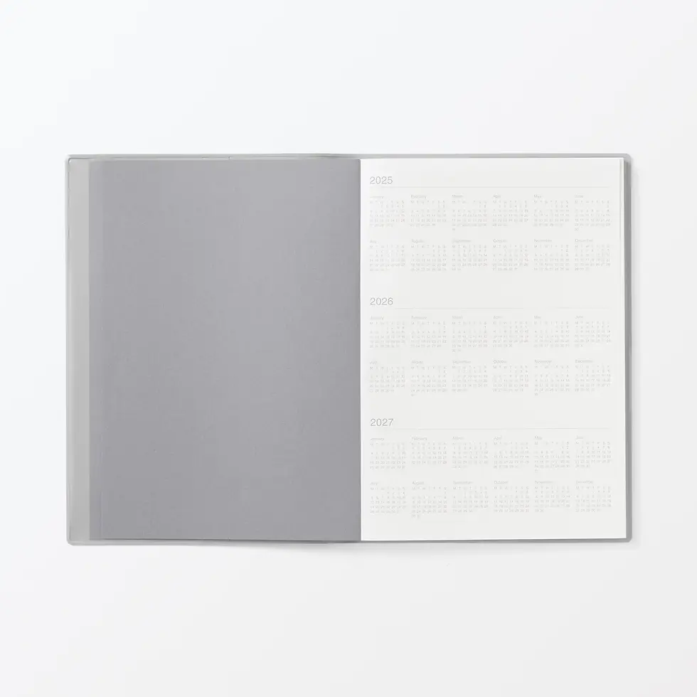 Miniatura: Agenda 2026 MUJI Semanal A6 Gris Clara