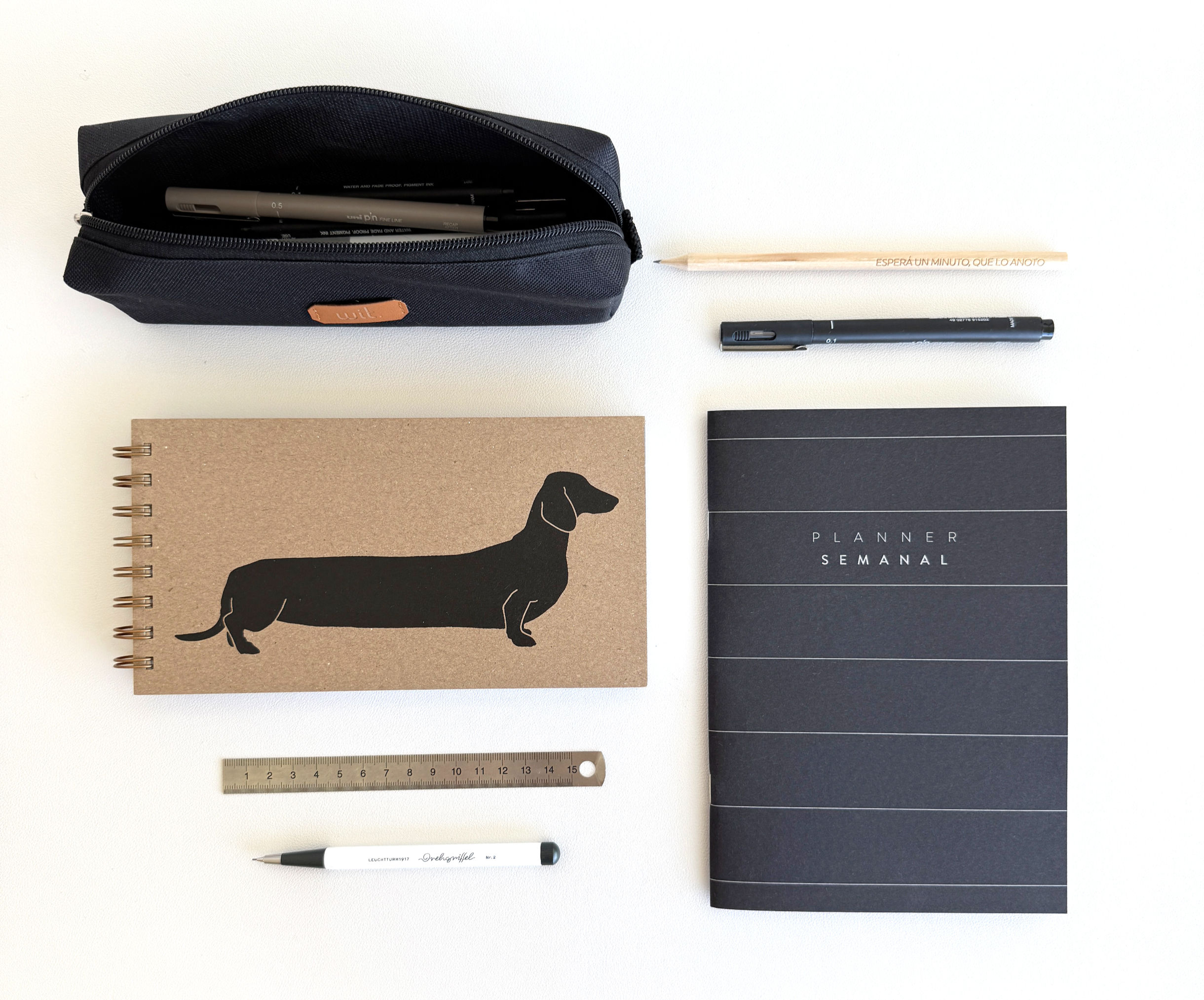 Set Salchicuaderno + Planner + Tubo