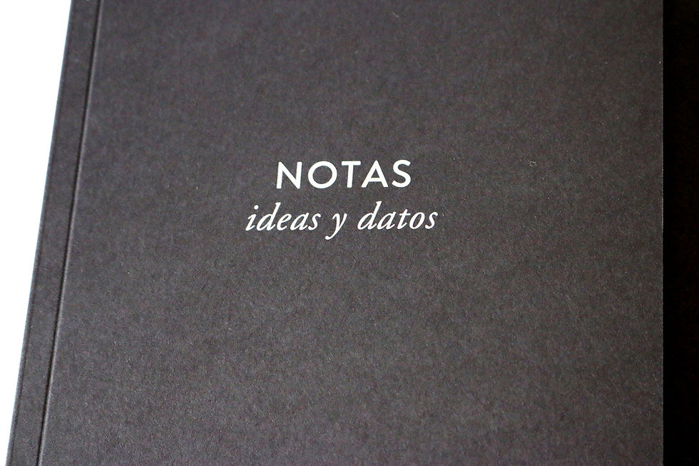Miniatura: Cuaderno Negro Notas, Ideas y Datos - Rayado