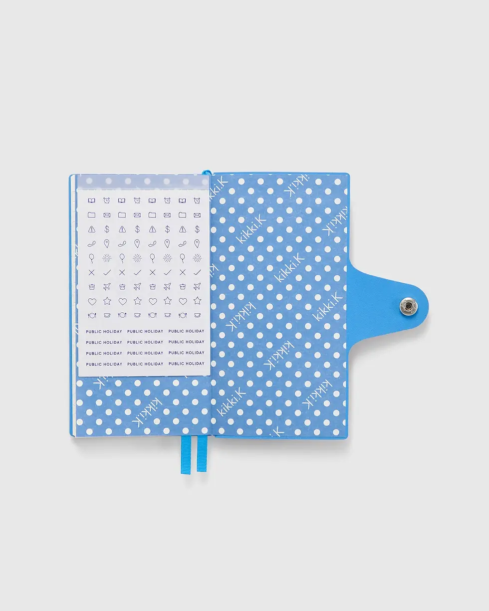 Miniatura: Agenda Semanal 2026 Narrow - Snap Poppy Stripes Kikki.K