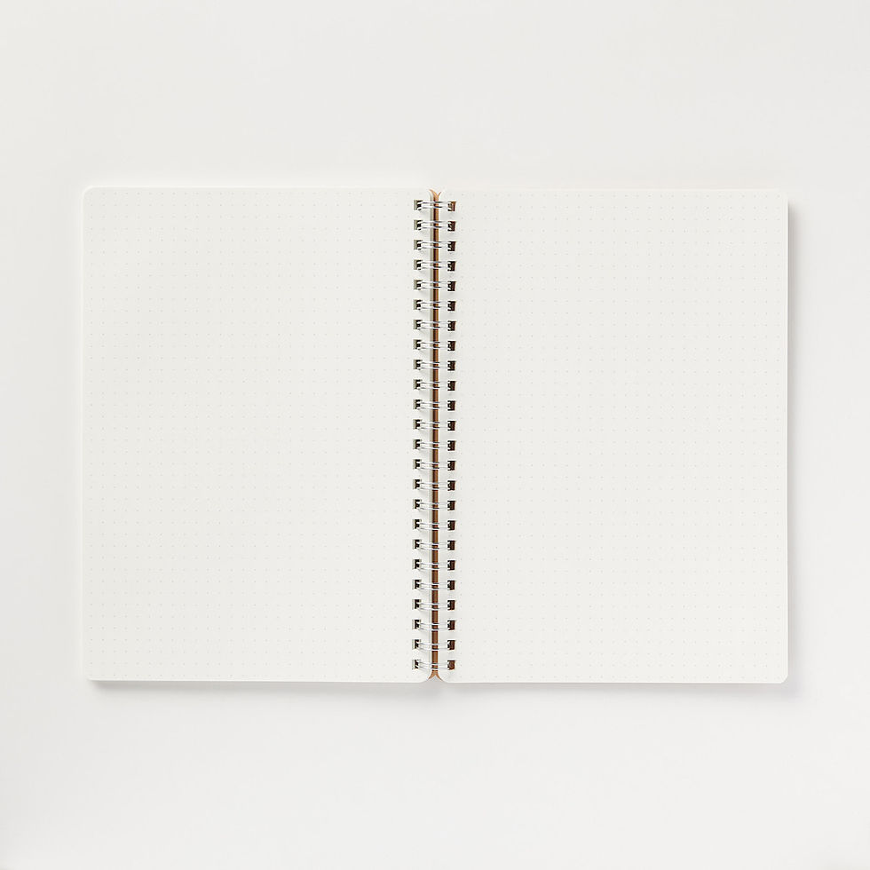 Miniatura: Cuaderno Punteado A5 Tapa Kraft con Elástico - MUJI