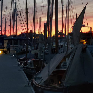 Sunset at Lymington Yacht Haven