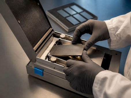 Engineer testing material properties at controlled temperature