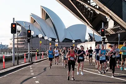 Sydney Opera House with Runners