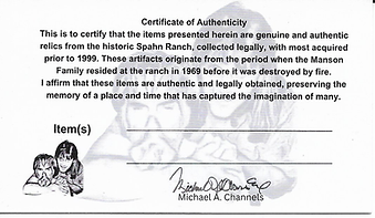 Certificate of Authenticity