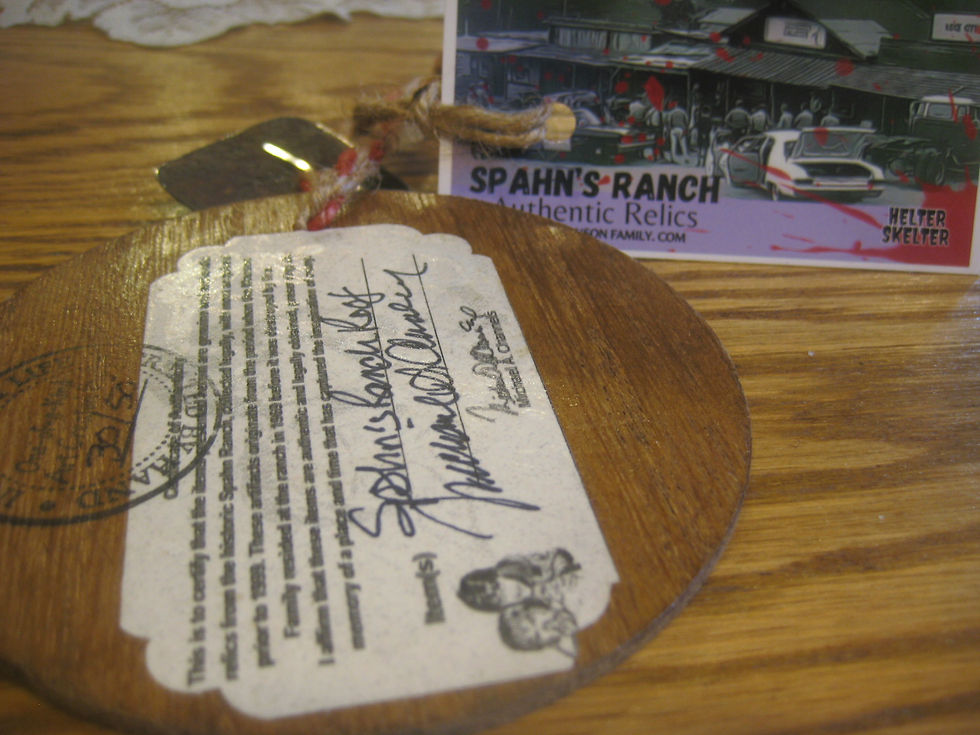 Thumbnail: Spahn Ranch Relic Authentic COA