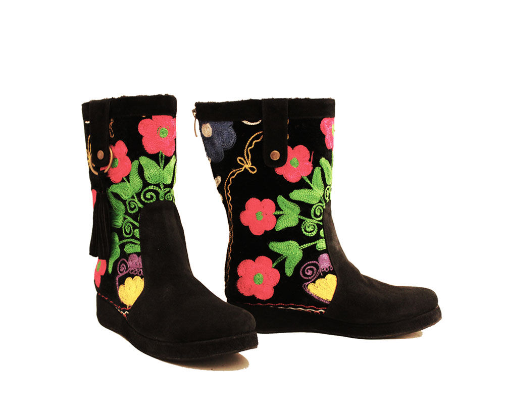 One of a Kind Suzani Suede Tassels - MC Riding