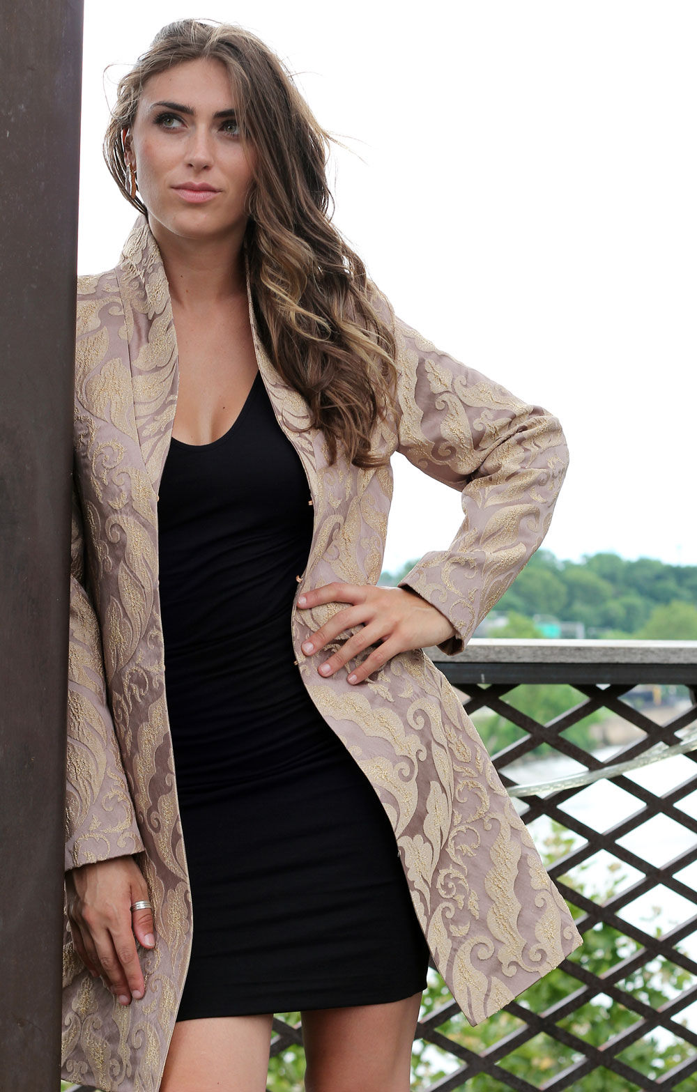 Kaftan Jacket - Rose Gold