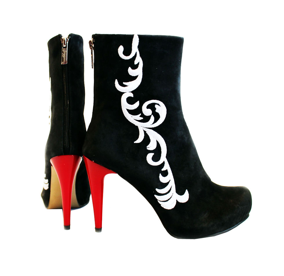 Thumbnail: Suede Silk Embroidery - MC Stiletto