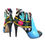 Thumbnail: One of a Kind Suzani Blue Leather - ANK Stilettos