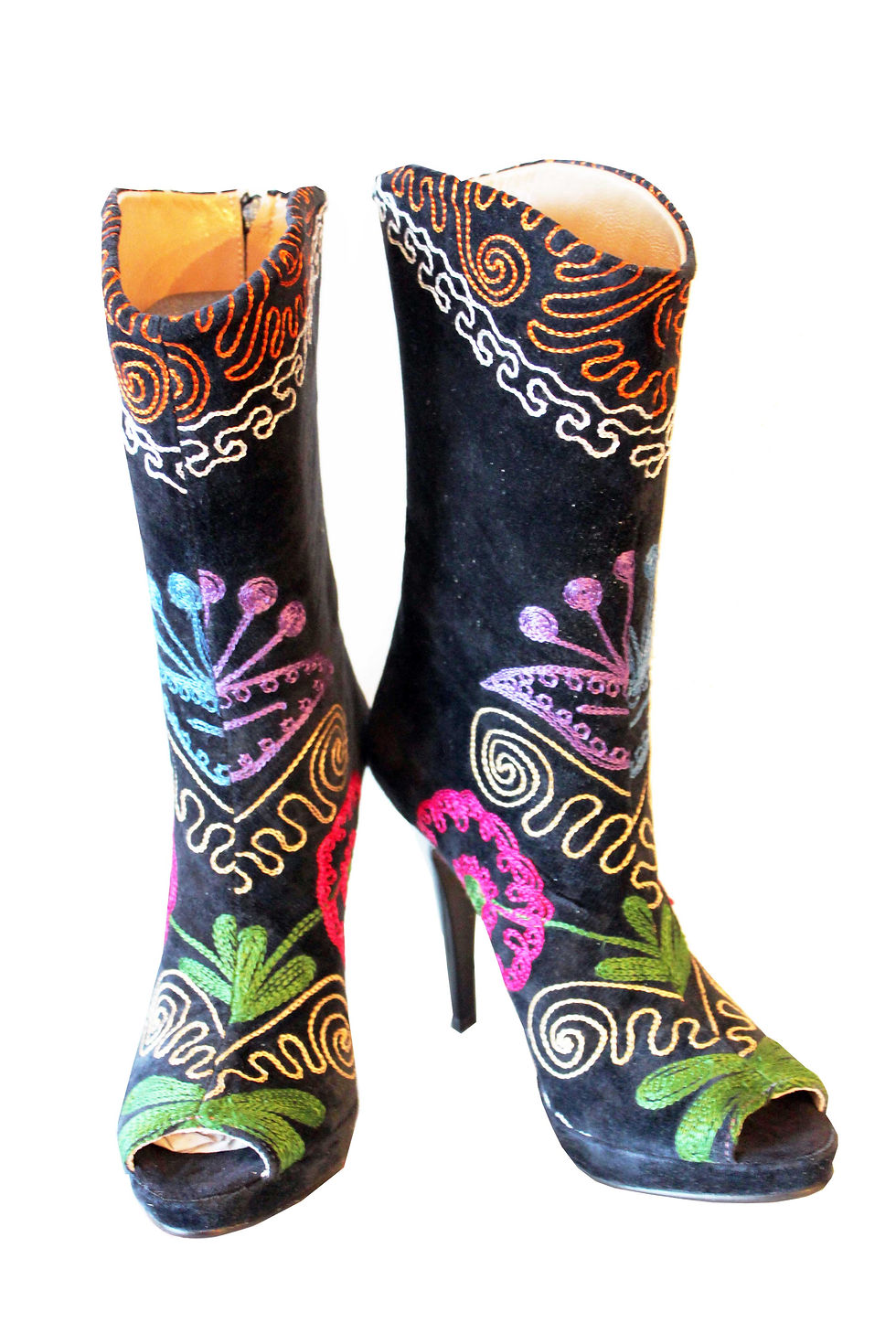 Thumbnail: One of a kind Suzani Peep Toe - MC Stiletto