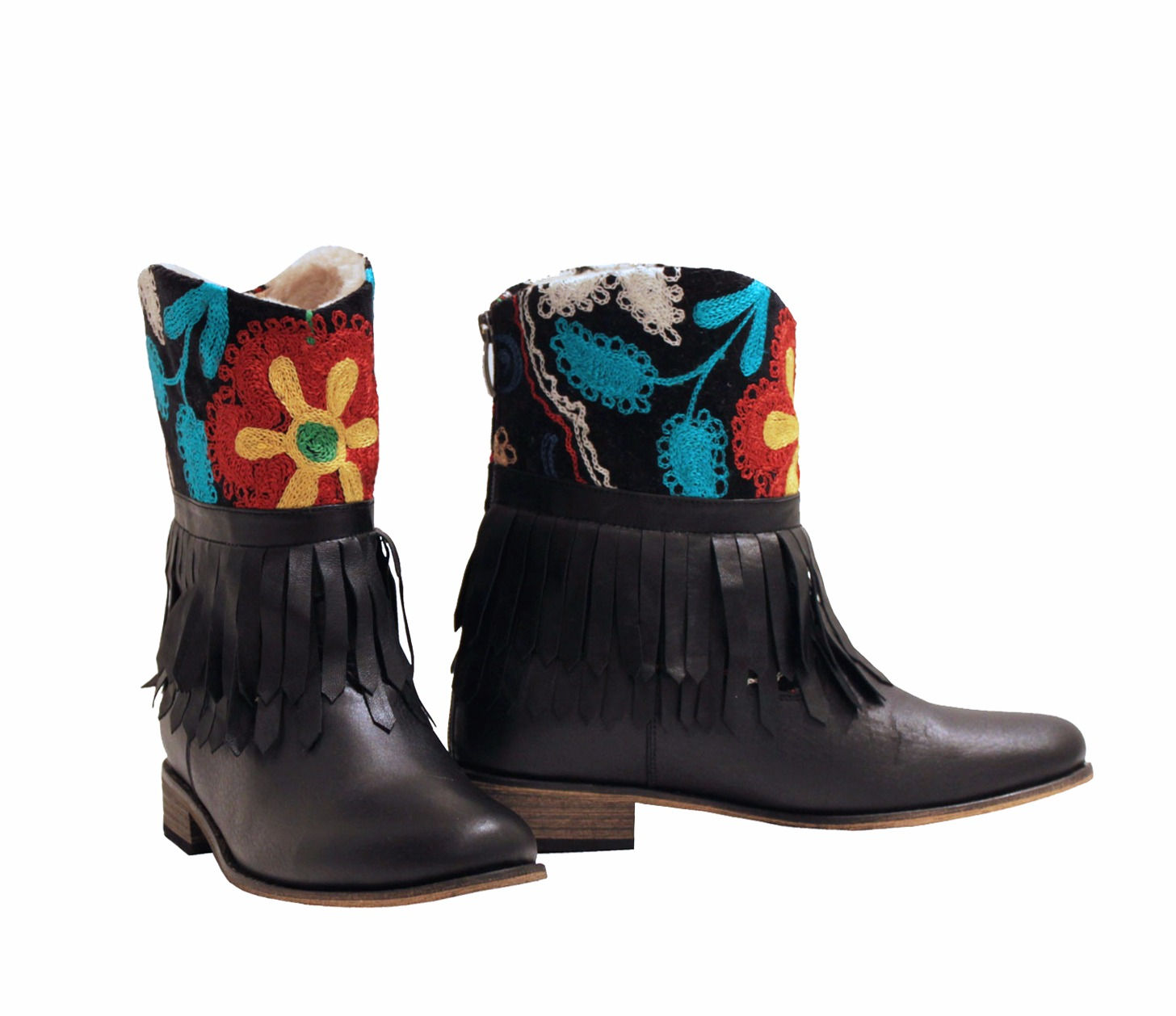 Leather Fringe One of a Kind Suzani - ANK Riding