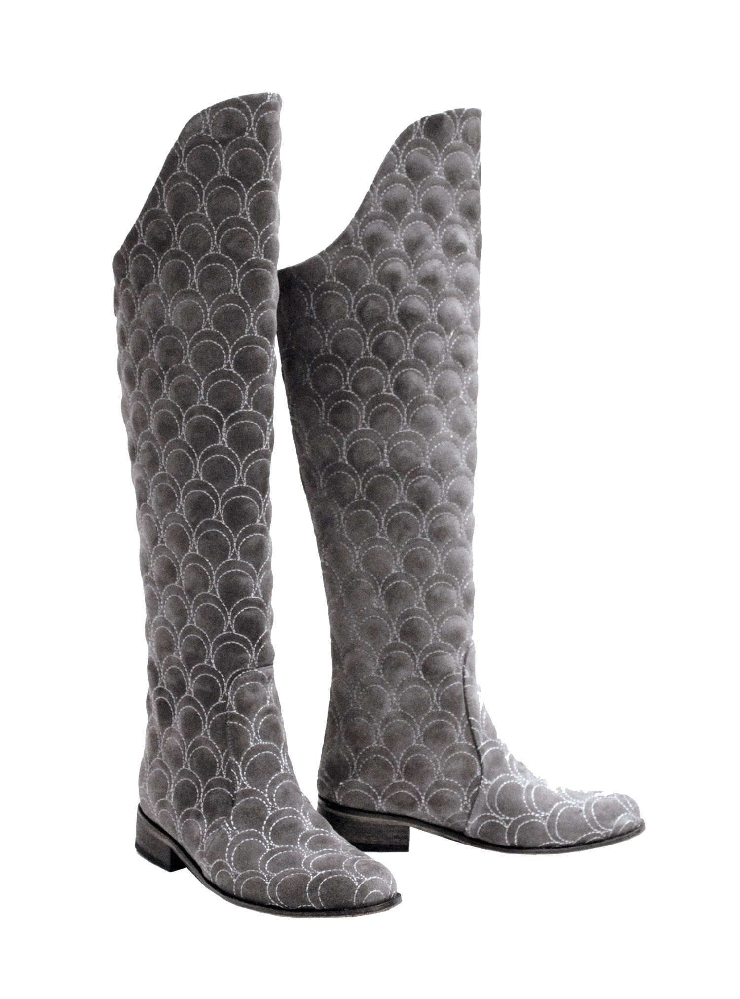 Grey Suede Shell - OTK Riding