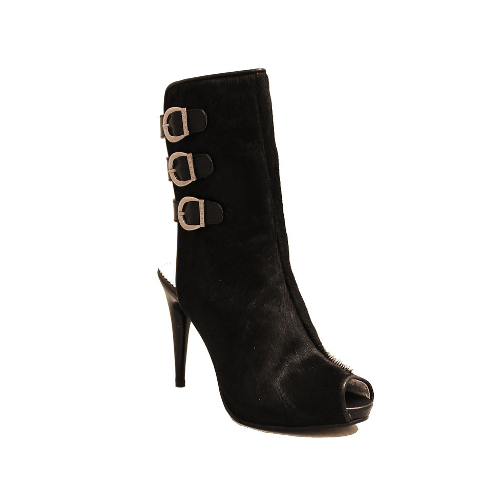 Thumbnail: Black Calf Hair - Stiletto