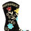 Thumbnail: Black Suede Embroidered - Pull On Cowboys