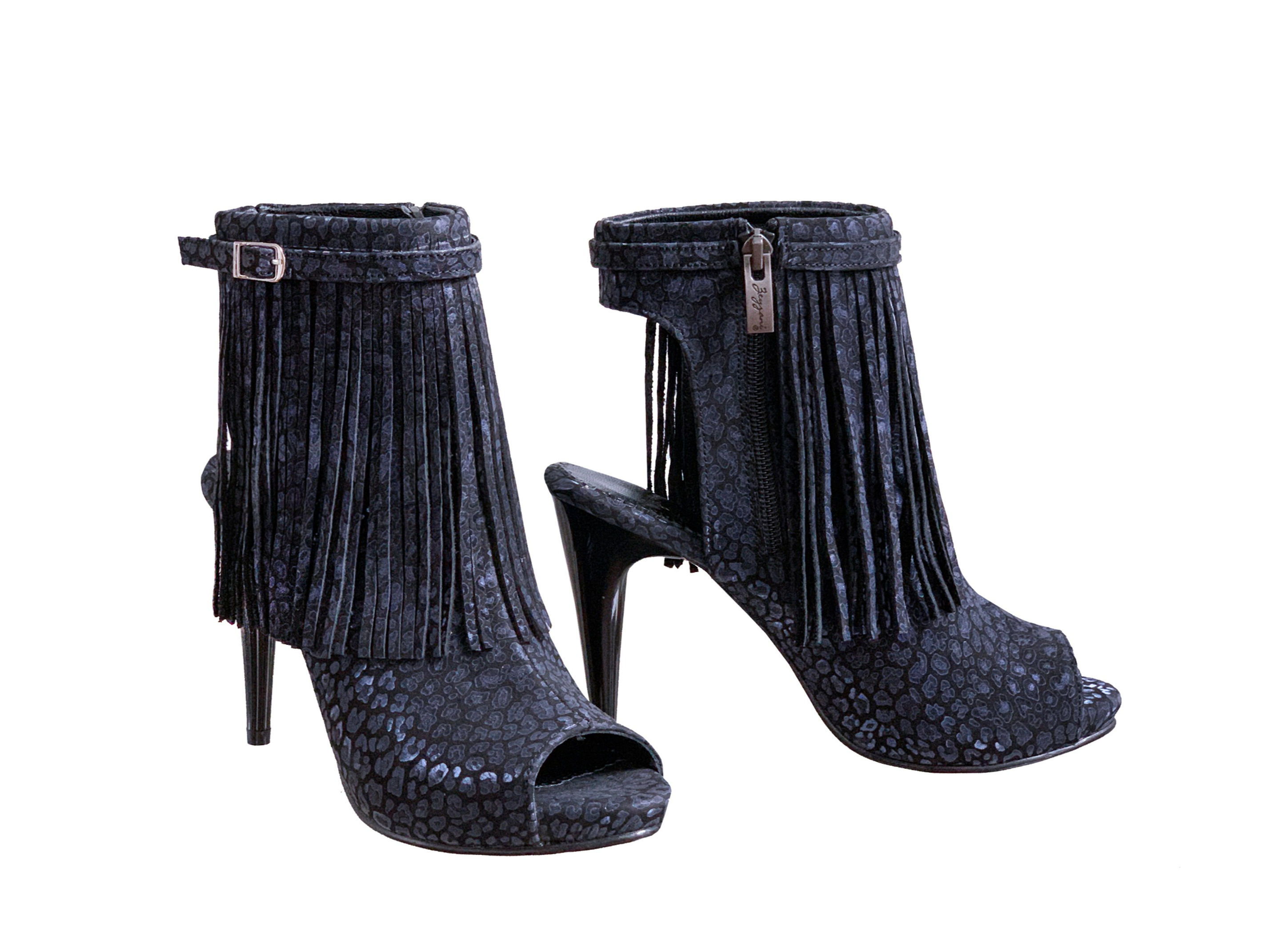 Midnight Blue Fringe - ANK Stiletto