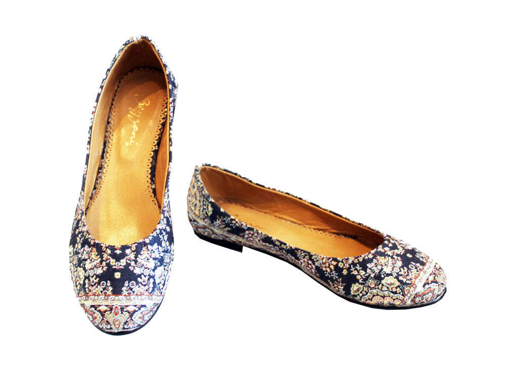 Navy Ottoman - Babette