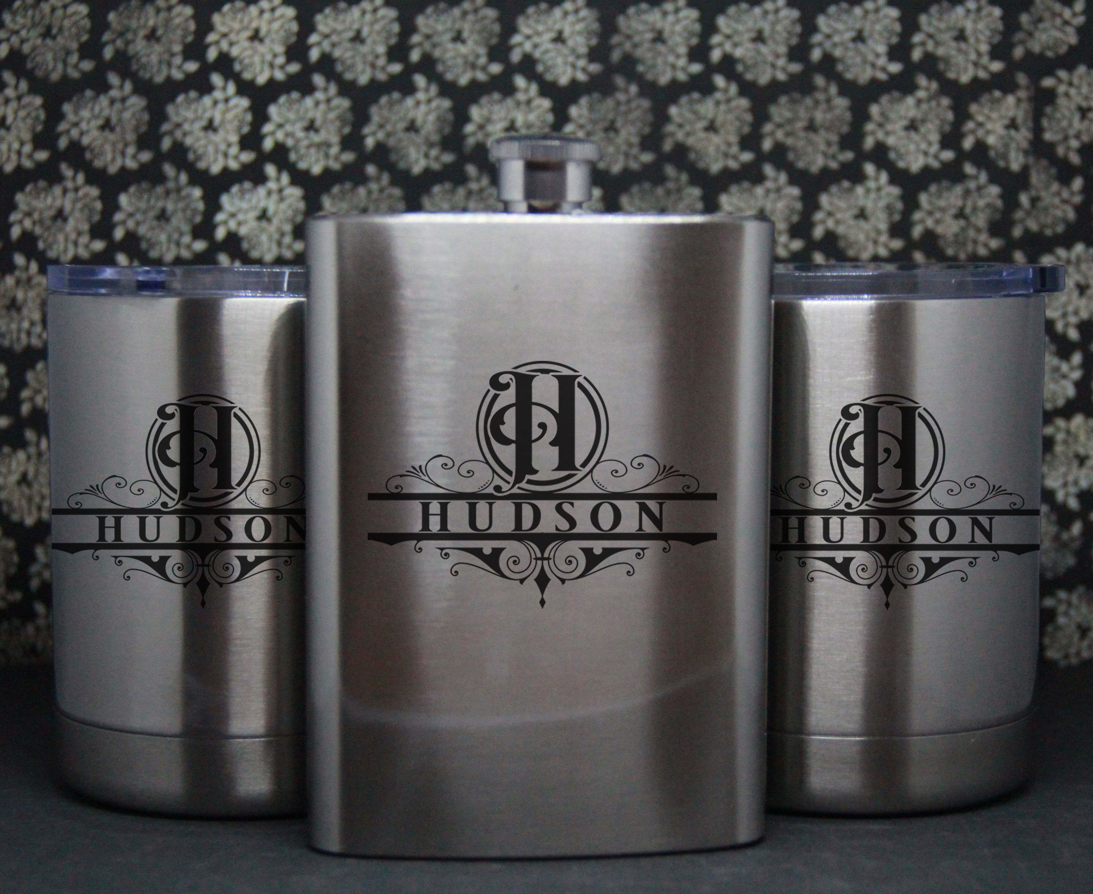 Monogram Lowball and/or Flask