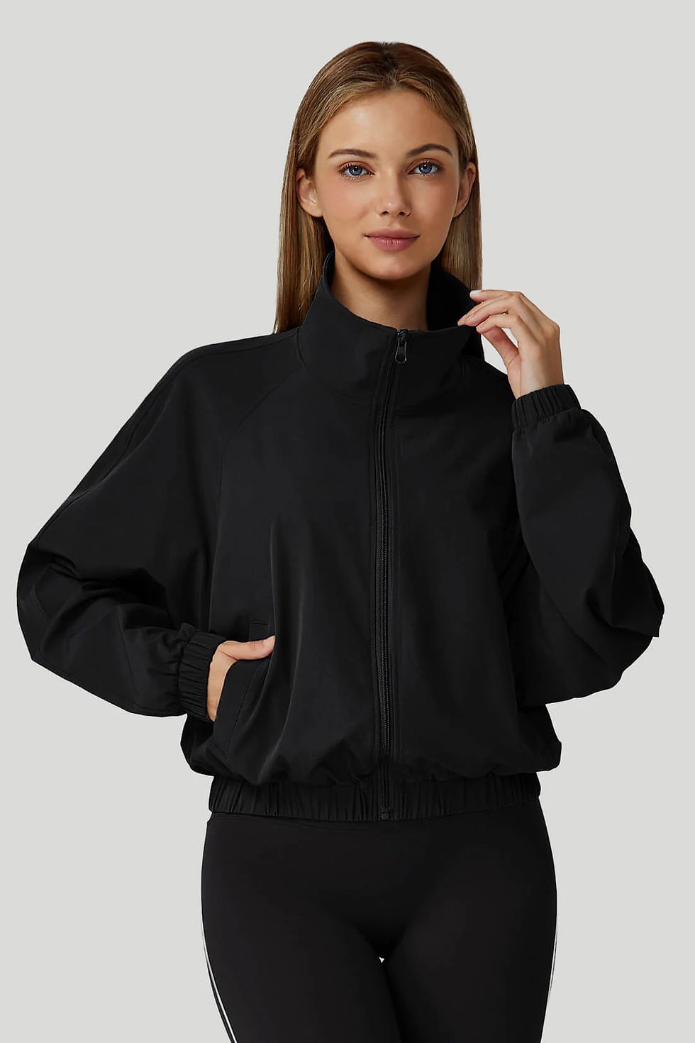Thumbnail: Everyday Luxe Zip-Up Jacket