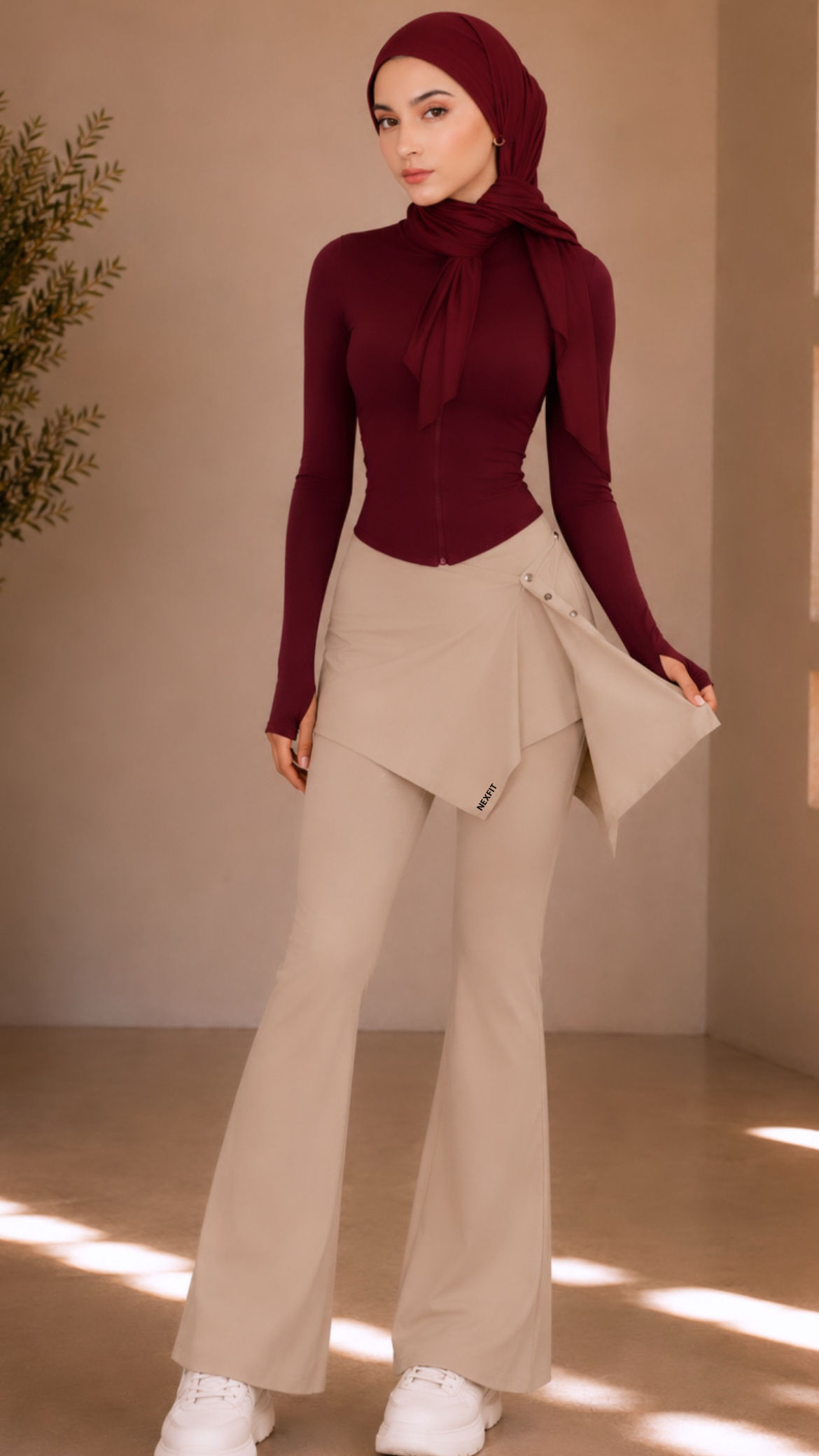 Versa Flare Pants with Removable Waist Wrap