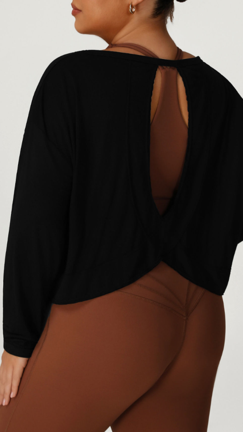 Breezy Back Twist Long Sleeve – Plus Size