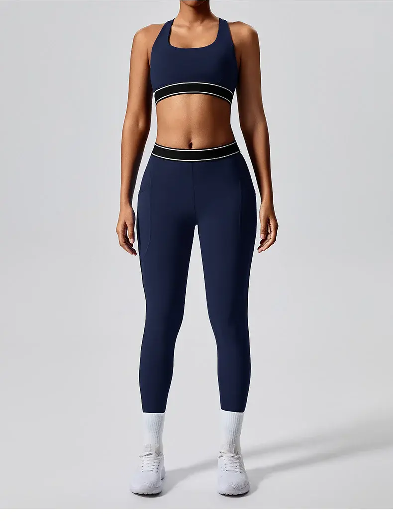 Thumbnail: Sia Conrast Bra Top & Leggings Set